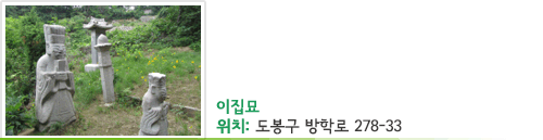 이집묘, 위치 : 도봉구 방학로 278-33