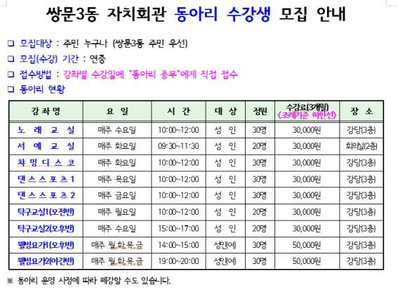 쌍문3동 자치회관 동아리.jpg
